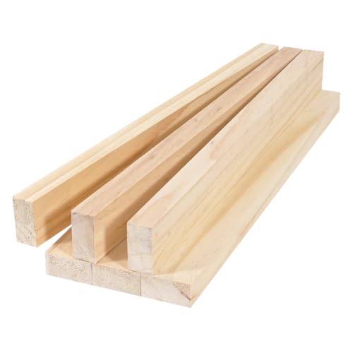 Wood Strips Planks 3/4"x 1.5" x 15", 6 PCS Wooden Dowels for Crafts - size: 3/4" x 1.5" x 15"-6 PCS