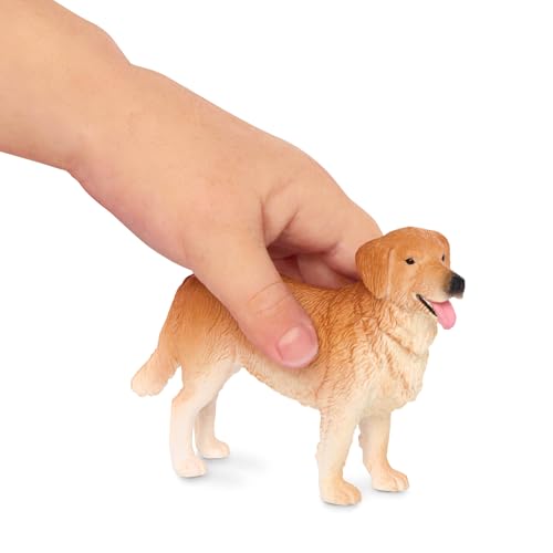 Terra by Battat Toy Golden Retriever Dog Family, 4 Animal Figures, Animals - style: Dog Family