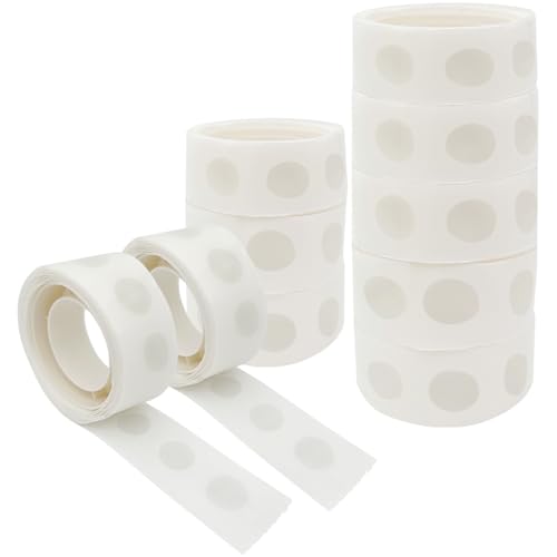 1000-Pack Transparent Adhesive Dots, Double-Sided Removable Glue Points for Balloons and Craft Projects