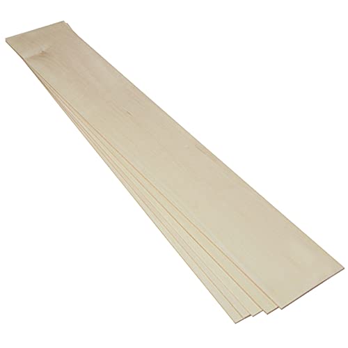 Midwest Products 4 in. W x 3 ft. L x 3/32 in. Basswood Sheet