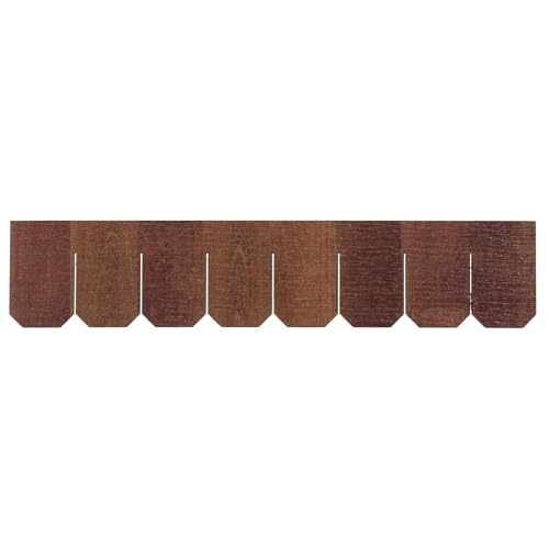 Miniature Roof Shingle Strips for 1:12 Scale Dollhouse Roofing - color: Copper Brown