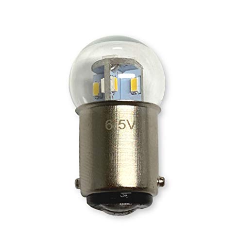 #82, 64 Globe Shape Miniature Bulb LED Replacement | 6.5-Volt | BA15D Base (1-Pack; Warm White) - color: Warm White, size: 1 Pack