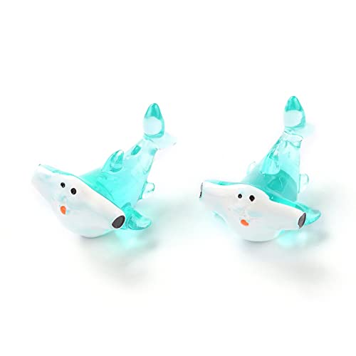 Stiesy 20 Pcs Miniature Shark Resin Figures Marine Animal Series Collectible Micro Landscape Decor for Dollhouse Accessories Fairy Garden & Adult Craft Projects - color: Hammerhead Shark -20pcs