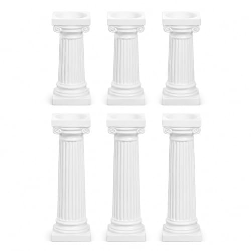 VOSAREA Roman Column Decoration 6Pcs Mini Pillars for Photography Props DIY Wedding Decor Sand Table Accent