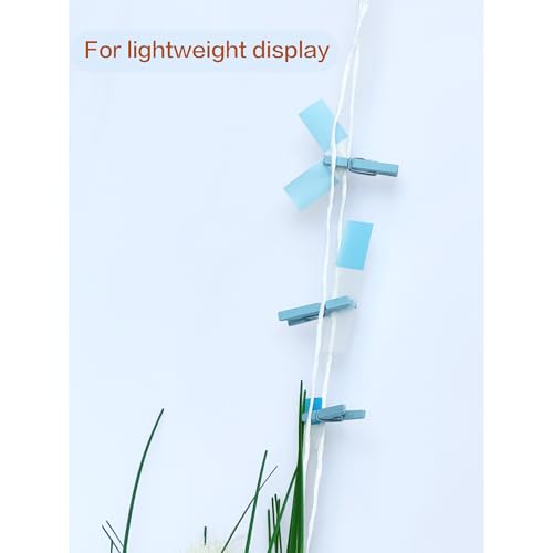 LWR CRAFTS Wooden Mini Clothespins 100 Per Pack 1" 2.5cm (Light Blue) - color: Light Blue