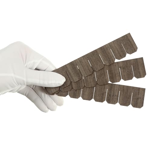Miniature Roof Shingle Strips for 1:12 Scale Dollhouse Roofing - color: Dark Olive Weathered