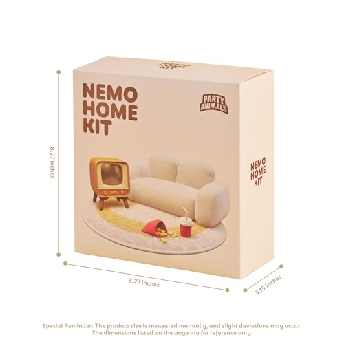 Party Animals Nemo Home Kit, Dollhouse Furniture Set for Figure Display