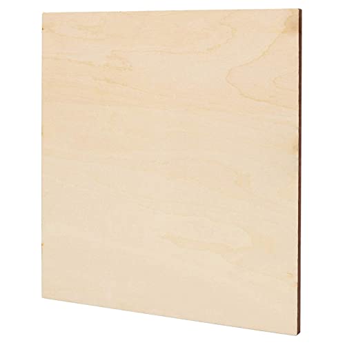 Bright Creations Thin 8x8 Wood Squares for DIY Crafts, Unfinished 1/4 Inch Basswood Plywood for Laser Cutting, Wood Burning - Pack of 8 Basswood Sheet - size: 1/4 inch