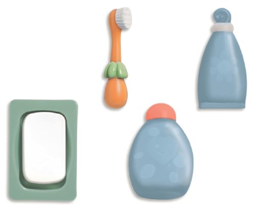 JC Toys - for Keeps Playtime! | Baby Doll Real Working Bath Set | Fits Dolls up to 16" | Shower and Faucet Really Work | Play Accessories | Ages 2+ | Earth Tone Colors - color: Neutral Beige Bath Set