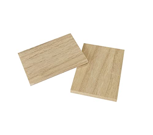 36 Pieces Unifinished Wooden Cutouts for Crafts,2.5 x 3.5 Inches Regtangle Shape, 6.4mm 1/4th Inch Thick Unfinished Wood Tiles (Pack of 3) - size: 2.5X3.5 Inch (Pack of 3)