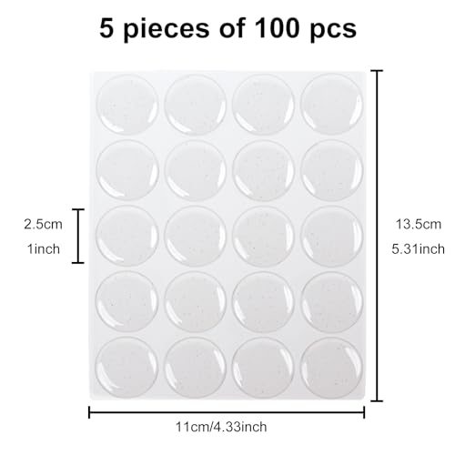 Epoxy Resin Dome Stickers – Clear or Glitter Self-Adhesive Dots for DIY Crafts, Bottle Caps, Hair Bows, Scrapbooks, Jewelry & Pendants 1 Inch Glitter 100PCS - color: Glitter, size: 1 Inch