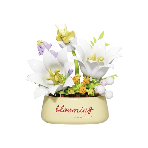 Daffodil Mini Flower Potted Bonsai Building Toy - style: Daffodil