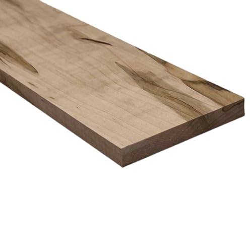 Ambrosia Maple Thin Stock Lumber Boards Wood Crafts 1/2" x 4" x 24" - size: 1/2 " x 4 " x 24"