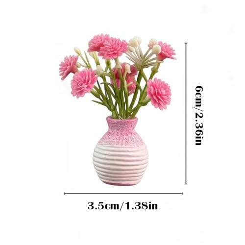 Set of 4 Cute Flower Bouquet Car Air Freshener Vent Clips, Mini Artificial Flowers for Car Air Vent Decoration, Auto Interior Dashboard Ornament Accessories (Gypsophila 02#) - color: Gypsophila 02#