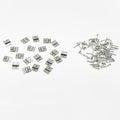 20PCS RC Car Mini Door Folding Hinge with Screws for RC Car Truck DIY Model Toy Hinge Parts (Silver) - color: Silver