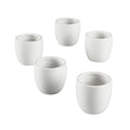 Ivy Lane Design Smooth Round Favor Flower Pot, White, Set of 5 - color: White, size: Round