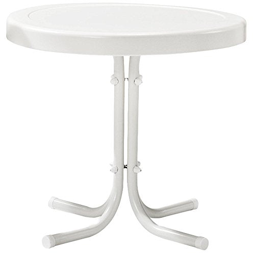 Crosley Furniture Griffith Retro Metal 3-Piece Chair & Side Table Set - color: Sky Blue