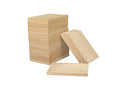 36 Pieces Unifinished Wooden Cutouts for Crafts,2.5 x 3.5 Inches Regtangle Shape, 6.4mm 1/4th Inch Thick Unfinished Wood Tiles - size: 2.5X3.5 Inch