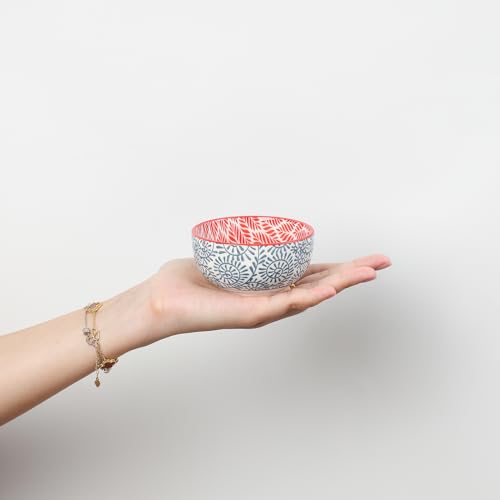 Selamica Ceramic 4 OZ Dipping Bowls Set of 6, Assorted Colors - color: Assorted Colors, size: 3.5 Inch