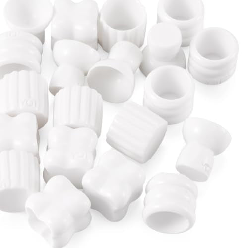 20Pcs White Mini Flower Vase Ornaments Miniature Flower Bottle Flowerpot Micro Landscape Dollhouse Accessories Pretending Prop Decoration Doll House Small Flower Vase Deco Table Garden Decor - style: White Vase-4 styles