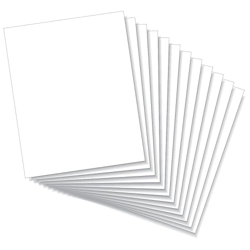 LITKO Plasticard Styrene Sheets | .020" Modeling Plastic | White | 12 Pack - size: .020 Inch