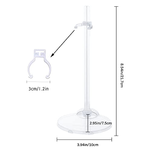 20PCS Doll Holder, Doll Stand Display Holder, Ideal Display Stand Support with Adjustable Waist Clip for 11 to 13 Inch Tall Dolls - color: 20pc