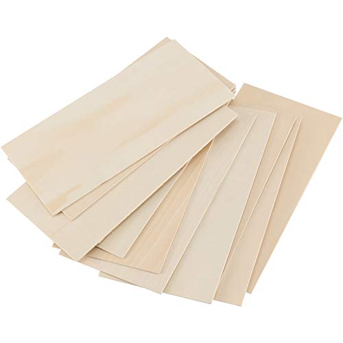 50 Pack 4 x 8 Basswood Sheets, Unfinished Plywood Boards, 1/16 Inch Thin Basswood Board for Crafts, Burning, Architectural Models, Drawing, DIY Models Crafts