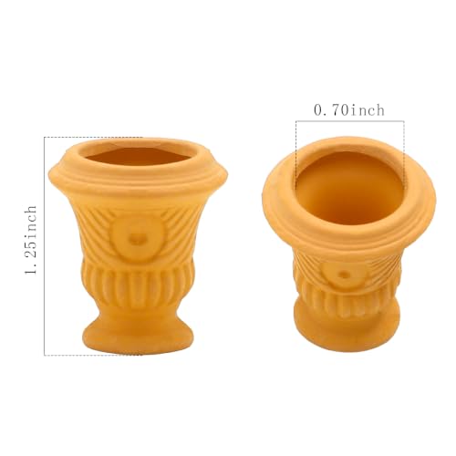 ONEST 5 Pieces Miniature Tiny Clay Pots Mini Flower Pottery Planter for DIY Garden Plants Office Home Decoration - color: 5 Pieces