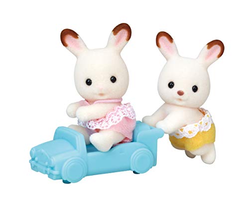 Calico Critters Hopscotch Rabbit Twins - Adorable Bunnies for Endless Imaginative Play. Bring Home the Double the Fun with These Charming Twins! - style: Hopscotch Rabbit Twins