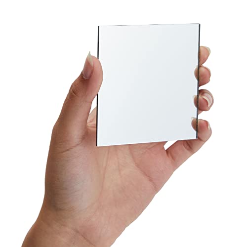 Bright Creations Mirror Art Tiles - 3 in, Silver, 100 Pack - Adhesive Mirror Mosaic Tiles for DIY Crafts & Stick-On Wall Decor - size: 3 inches (Pack of 2)