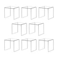 Acylic Riser Square Display Stand For Cupcakes, Arts and Crafts (Clear, 8P-4INCH) - color: Clear, size: 8P-4INCH