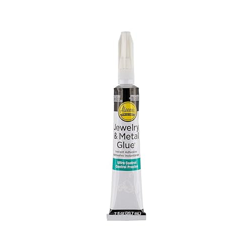 All-Purpose Metal Glue – Premium Adhesive for Crafts, Jewelry, and Household Repairs – Jewelry Glue 0.7 Oz. (1 Bottle) - size: 1 Pack, style: Jewelry and Metal 0.7 Oz.
