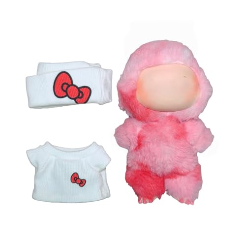 Manual Clothes Set for 17cm Dolls: Designer Premium Dress Up Bundle with Overalls & Accessories, Stylish Chic Doll Clothing