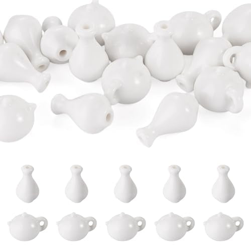White Mini Porcelain Tea Cup Set Ornaments Ceramic Dollhouse Decor - color: White