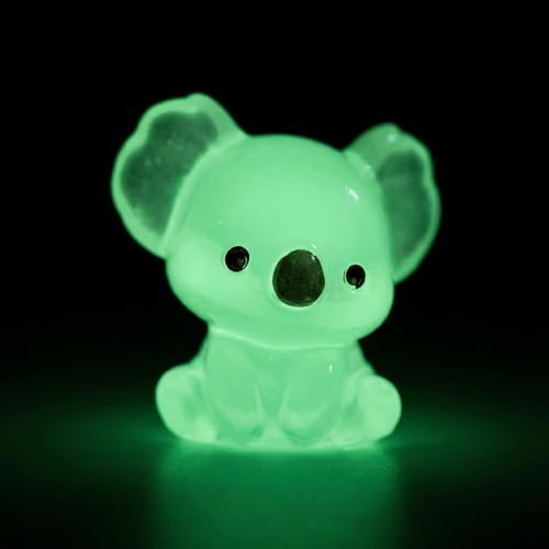 Glow in The Dark Koala Resin Animals - color: Blue Koala