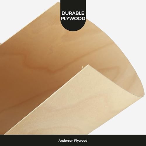 0.8mm 1/32" x 12" x 24" Aircraft Plywood Sheet (3pk) - AB/B Baltic Birch Material Perfect for Arts and Crafts, School Projects, Die-Cutting, and Wood Engraving - size: 1/32" x 12" x 24"