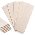 Balsa Wood Sheets 5/16" Thick, 5 PCS 12" x 4" Wooden Planks for Crafts - size: 12″x4″x5/8″ - 5PCS