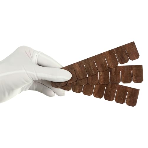 Miniature Roof Shingle Strips for 1:12 Scale Dollhouse Roofing - color: Brown Oak