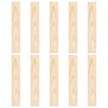 BENECREAT 10pcs Unfinished Wood Blocks, 10 x 1.5inch Rectangle Pine Wood Board, 5.5mm Thick Sheets Carving Blocks for Arts Crafts DIY, Paintings Panel