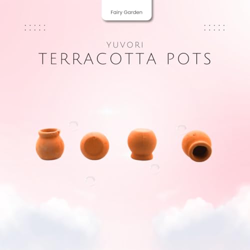 Mini Terracotta Pots – Small Clay Flower Pots for Succulents, Cactus, DIY Crafts, Fairy Garden, School Projects, Mini Planters – Set of 20 (Belly (No Drain Hole), 0.7 Inch) - size: 0.7 Inch, style: Belly (No Drain Hole)