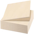 LEXININ 12 PCS 7.87 x 7.87 Inch Basswood Plywood Sheets, 1/4 Inch Unfinished Square Plywood Sheets Boards, 6mm Craft Wood Sheet for DIY Crafts, Painting, Drawing