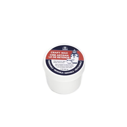 Fox Run Craft Wax, 2 Ounces of Removable Museum Grade Putty for Securing Items in Place, Made in the USA