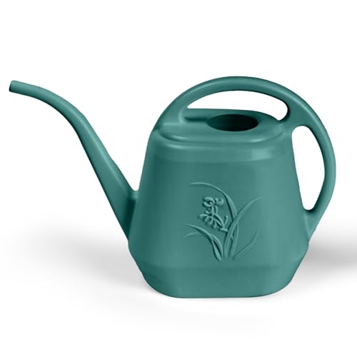 Watering Can - for Home Plant Garden Grip - 1 Gallon - Green - color: Green