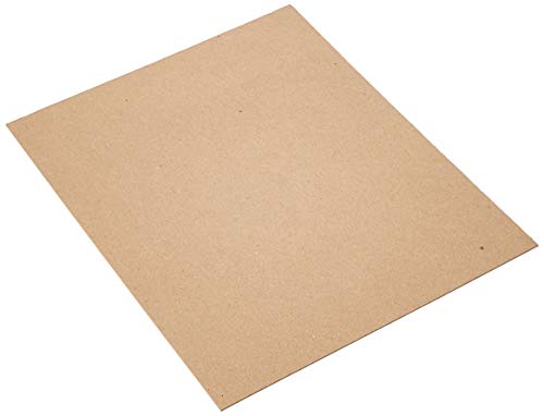 Grafix Medium Weight Chipboard – 8.5"x11", Natural Acid-Free 0.057” Sheets, Create Three-Dimensional Embellishments for Cards, Papercrafts, Mixed Media, Home Décor, and More, Pack of 25