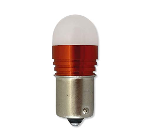 #1308#1309 28VDC Miniature Bulb LED Replacement | Base: SC Bayonet Ba15S | Lamp Shape: B6 | Voltage: 28VDC (Bright White) - color: Bright White