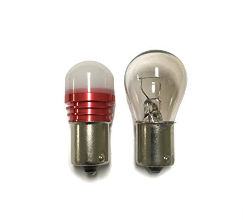 #305#307 28VDC Miniature Bulb LED Replacement | Base: SC Bayonet Ba15S | Voltage: 28VDC | Replacement for 309 315 705 1203 1580X 1591 1665 1683 1691 2232 2233 3011 (Pure White) - color: Pure White
