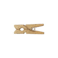LWR CRAFTS Wooden Mini Clothespins 100 Per Pack 1" 2.5cm (Golden) - color: Golden