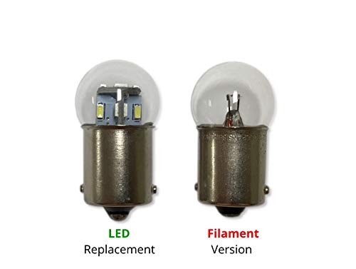 #89 Miniature Bulb LED Replacement | 12/14vdc | Dimmable | Replaces #67, 69, 89, 9421777, 98, 1247, 441067-1, 97, 631, 89LL, 1155, 97-I (1-Pack, Warm White) - color: Warm White, size: 1 Pack