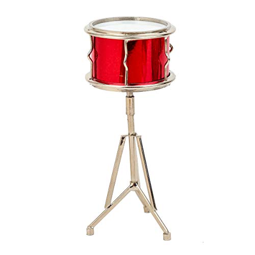 Miniature Snare Drum Replica with Case Tabletop Desktop Sculpture Ornament - color: Snare Drum