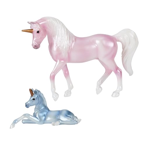 Breyer Horses Stablemates Series | Unicorn Magic Carriage and Foal | B-SM-10666